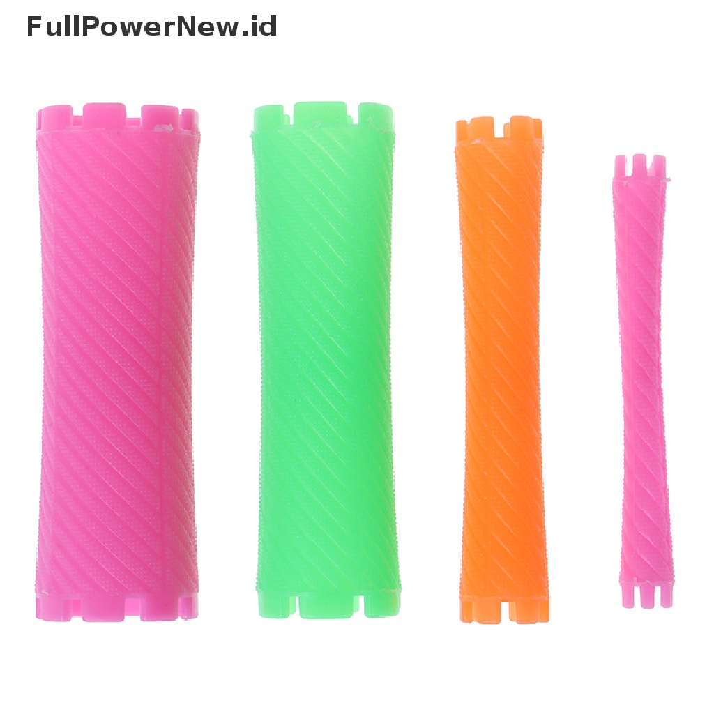 Power 1set Alat Pengeriting Rol Rambut Panjang Ajaib Gelombang Spiral Perm Batang DIY ID