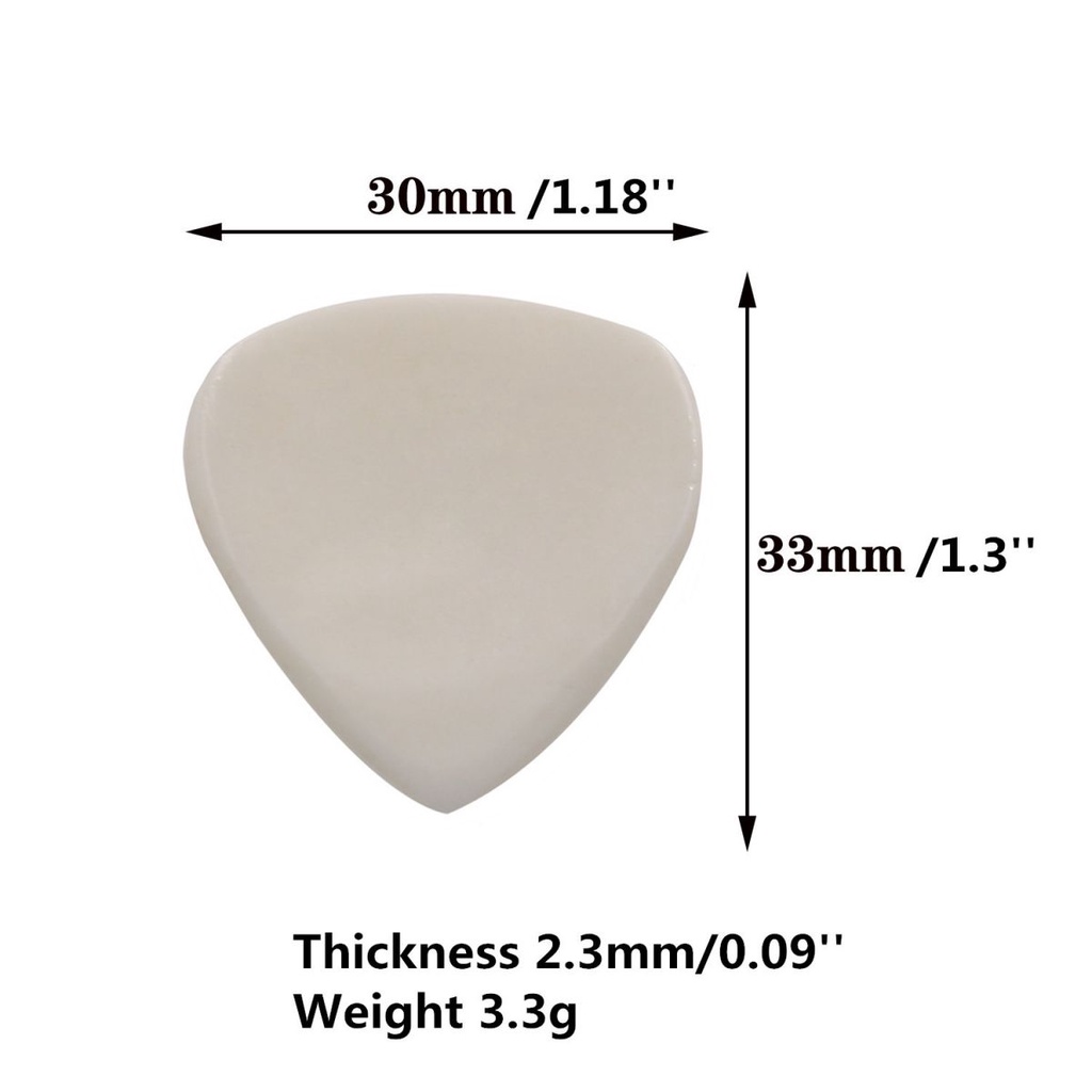 Dayung Tulang Sapi Alami 1biji Dengan Notch Guitar Bass Pick