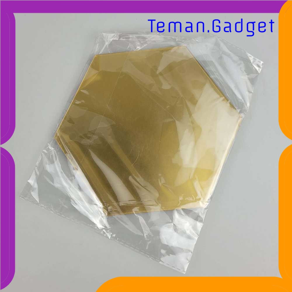 TG -  ART Stiker Dekorasi Dinding Hexagon Mirror Acrylic 7 PCS