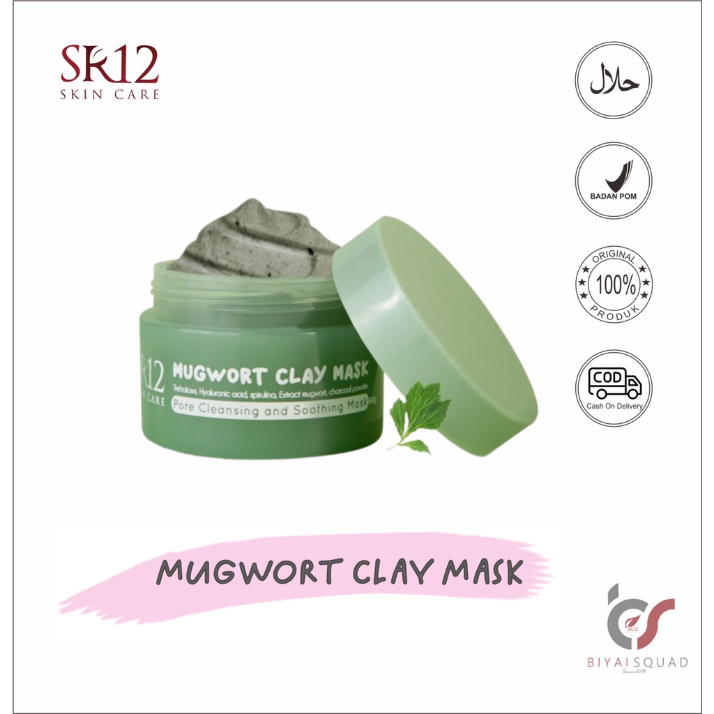 MUGWORT CLAY MASK SR12 / MUGWORT MASK / PORE CLEANSING &amp; SHOOTING MASK