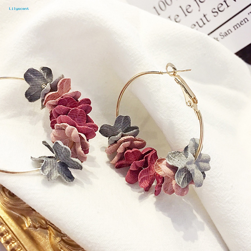 Lilyscent Flower Decor Anting Perempuan Untuk Kerja Dekorasi Bunga Anting Unik Sehat