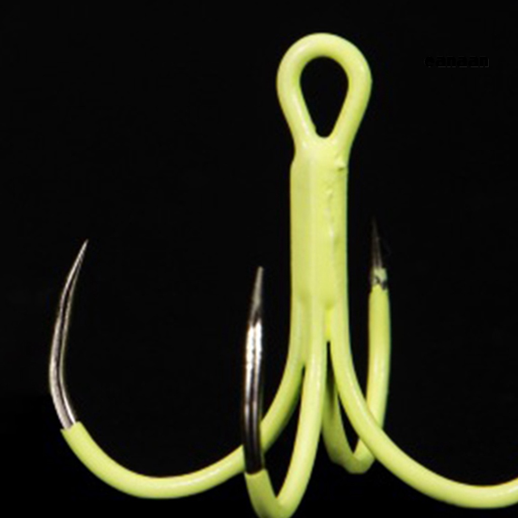 Cnn-5pcs/kotak Kait Ikan Bercahaya Mini Baja Karbon Tinggi Cakar Empat Fish Jig Hook Fishing Tackle