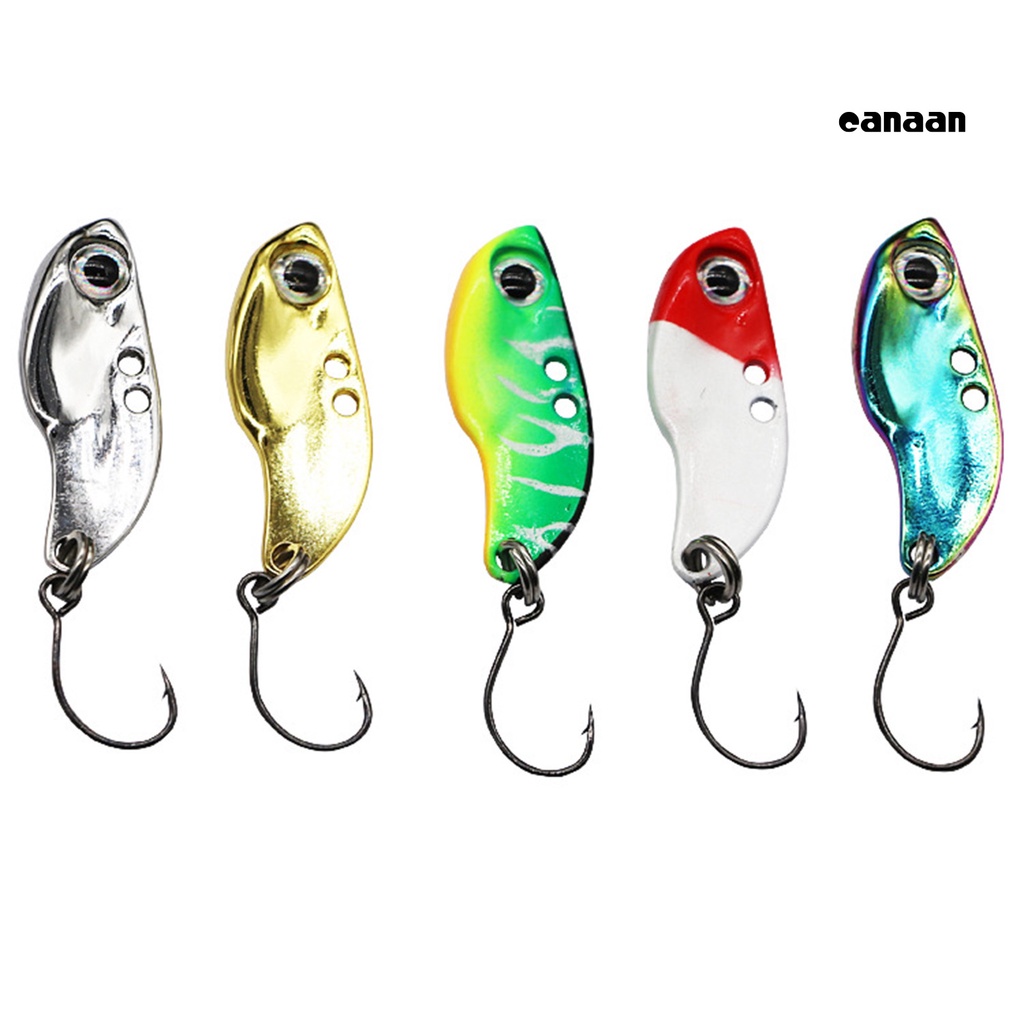 Cnn-5pcs 28mm Mini Getaran 3D Mata Memancing Umpan Logam Umpan Palsu Untuk Outdoor