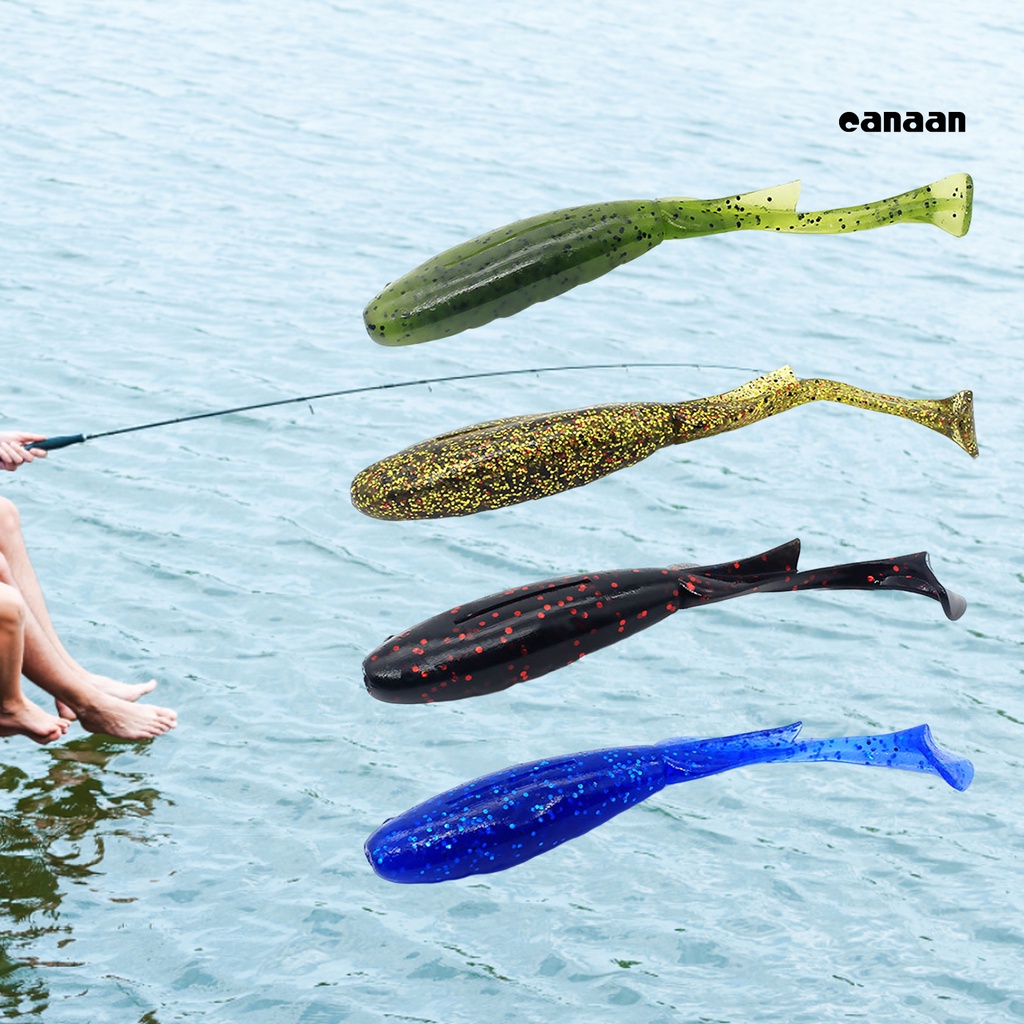 Cnn-10pcs 8cm/3.4g Umpan Pancing Disederhanakan Warna Cerah Fleksibel Reusable Simulasi Ikan Atraksi Ringan Lembut Silikon Ekor Dayung Snakehead Swimbait Perlengkapan Memancing