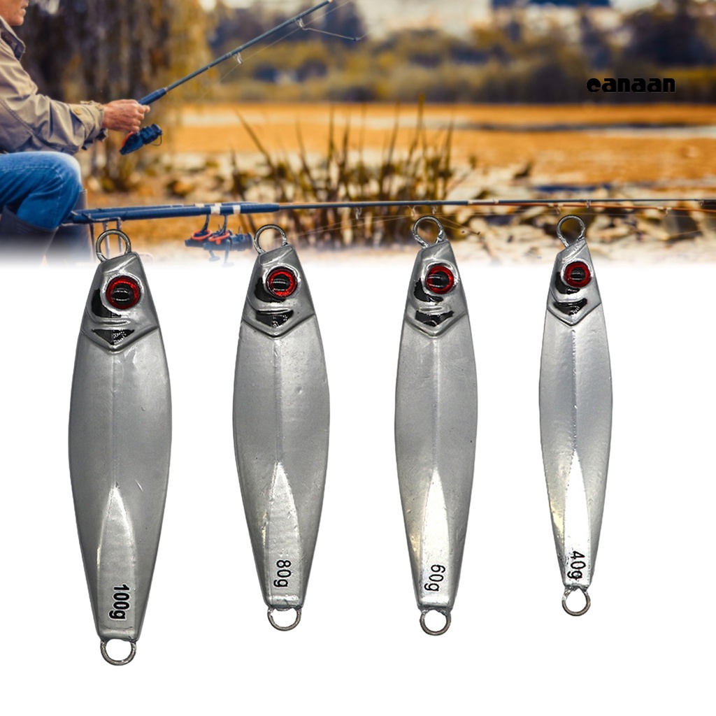 Cnn-40/60 /80/100g Umpan Keras 3D Simulasi Fisheye Segitiga Angling Logam Umpan Jalan Plat Besi Bare Fishing Bait Outdoor Memancing
