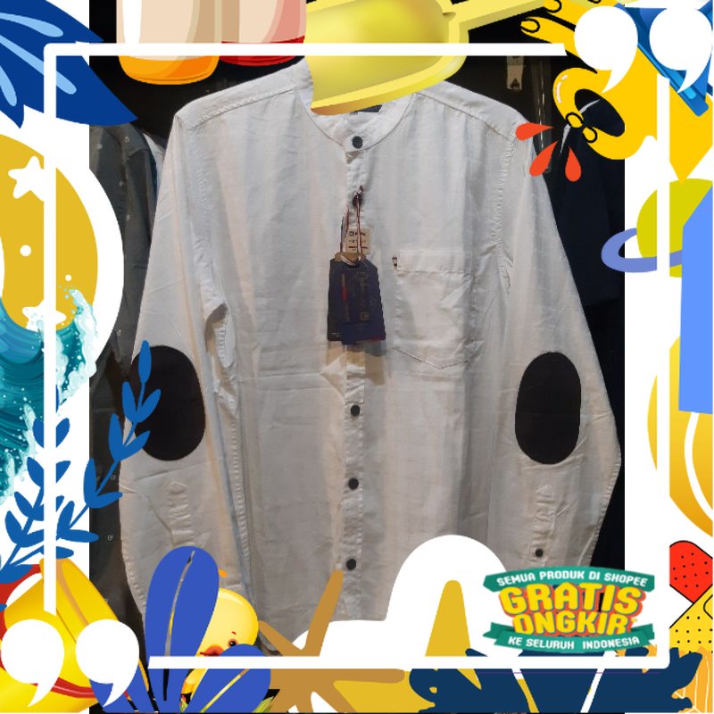 Emba Kemeja Koko Kurta Pria Original/ Pink Coklat Maron khaki ungu