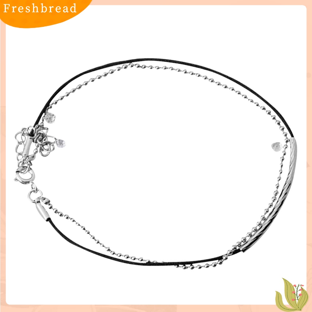 &lt; Freshbread &gt; Pria Wanita Fashion Tali Bola Rantai Adjustable Gelang Bangle Pesta Perhiasan Hadiah