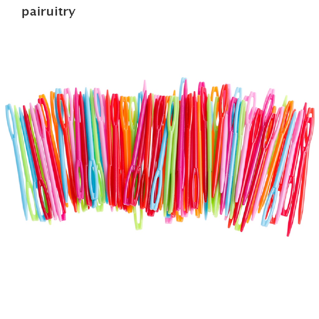 Prt 100Pcs 7cm Plastik Knitg s Crochet Hooks Tapestry Benang Wol s DIY 20pcs 7cm Plastik Knitg s Crochet Hooks Tapestry Benang Wol s DIY  Kaitan Kaitan Knitg s Plastik 7cm Tahan Lama