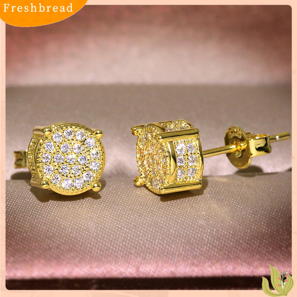 &lt; Freshbread &gt; Anting Tusuk Glossy All-match Eye-catching Four Claws Earring Ear Studs Untuk Pakaian Sehari-Hari