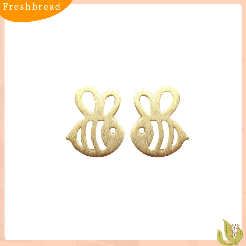 &lt; Freshbread &gt; Indah Berongga Serangga Lebah Telinga Studs Gadis Perhiasan Tanggal Belanja Anting Pesta