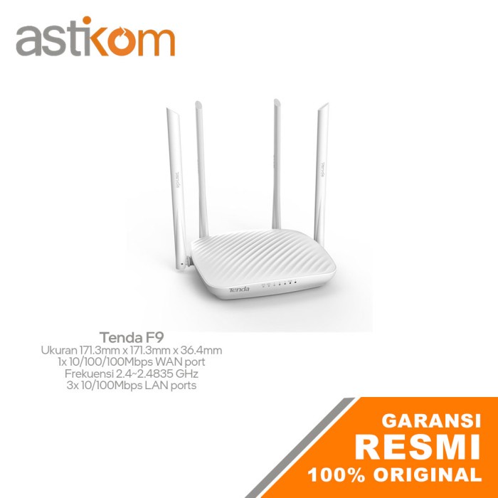 Tenda F9 600Mbps Wireless N Router