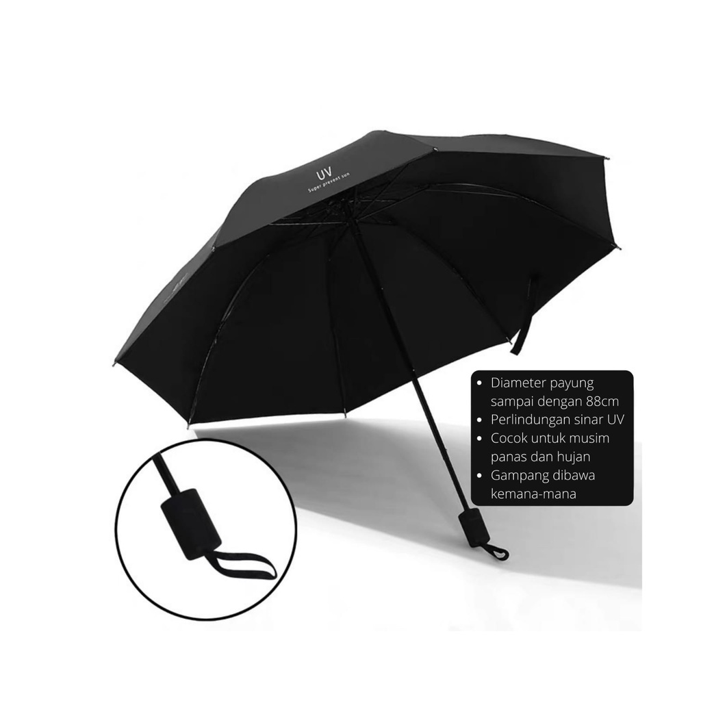Payung Lipat UV - Anti Hujan dan Sinar UV Matahari Image 6