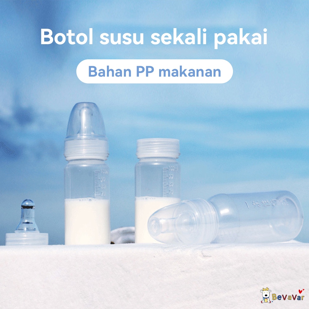 BEVAVAR Botol Susu Steril Sekali Pakai Dispossable Steribottle BPA free