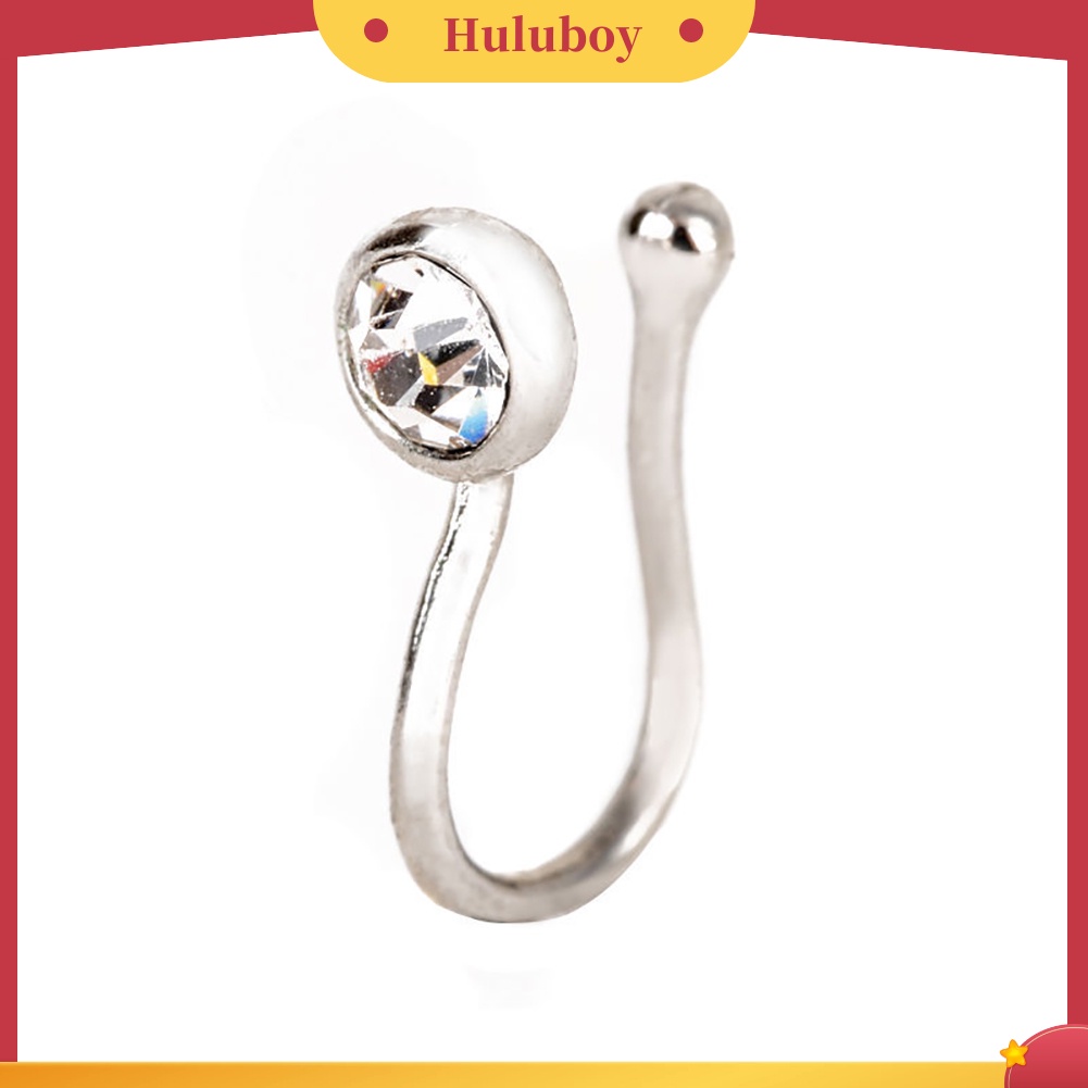 {Ready Stock} Fashion Tanpa Tindik Telinga Bibir Hoop Cincin Wanita Chic Perhiasan Klip Hidung Palsu