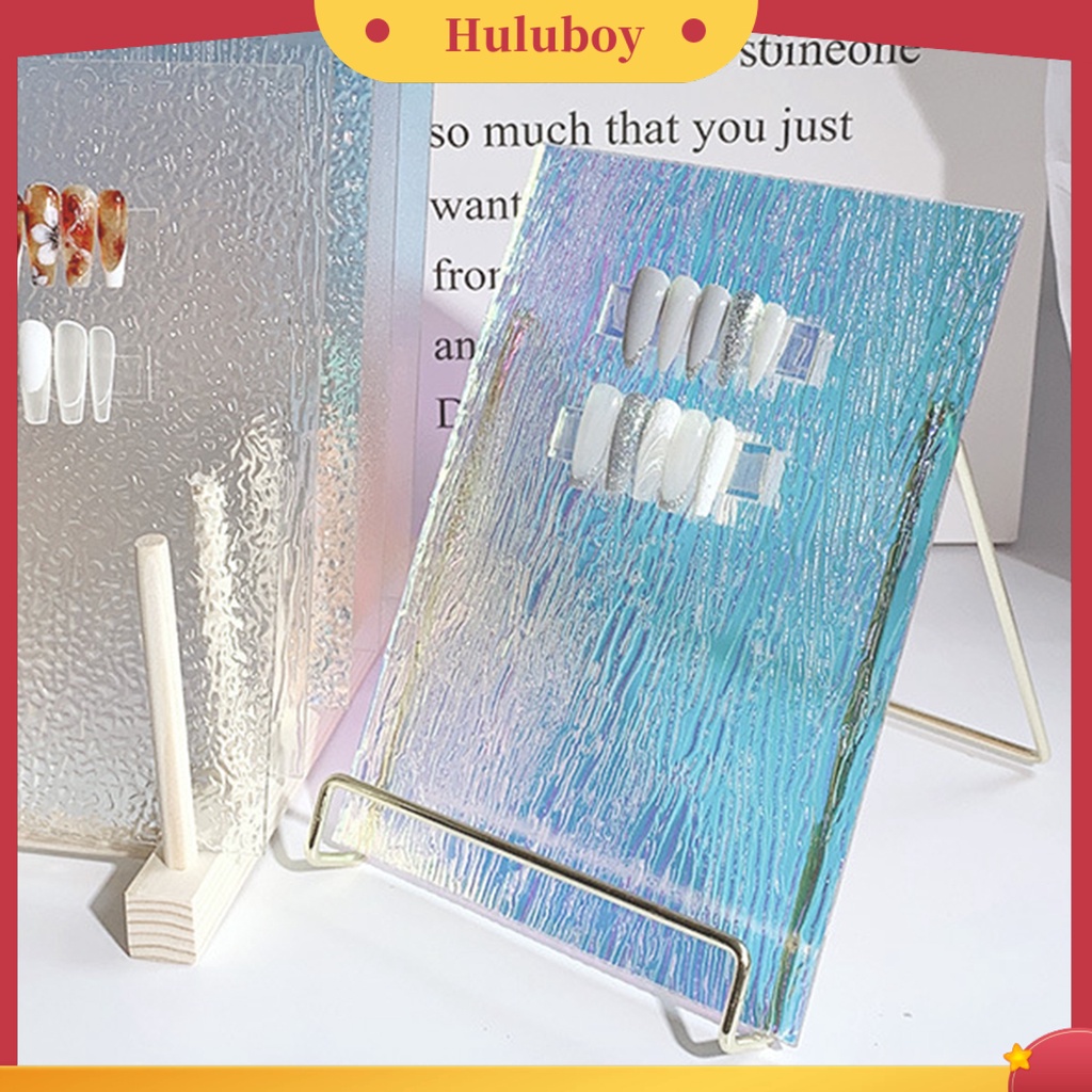 {In Stock} Papan Display Kuku Latihan Seni Efek Aurora Bahan Akrilik High End Warna-Warni Nail Art Display Stand Board Alat Untuk Manicure