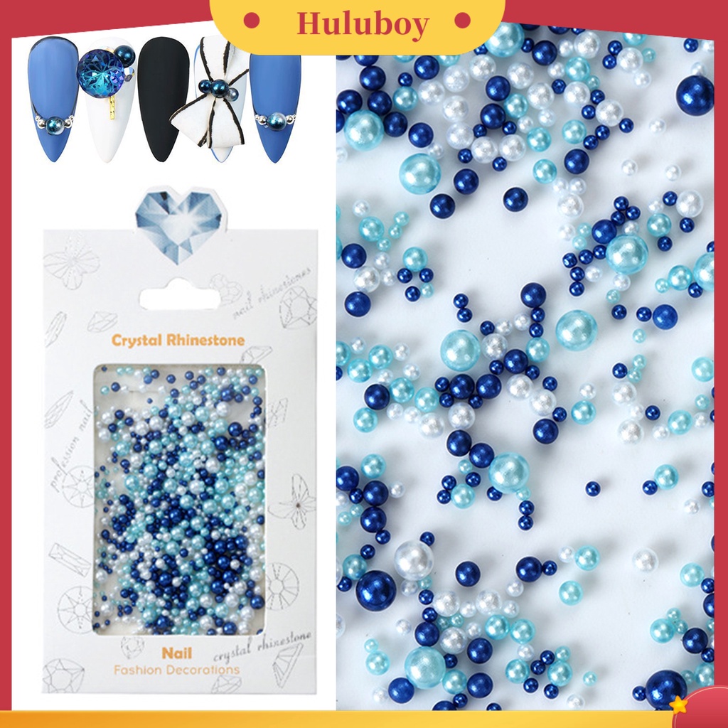 {In Stock} 1tas Dekorasi Kuku Shiny Stunning Efek Visual Warna Hidup Finishing Matte Ramah Lingkungan Hias ABS Mutiara Imitasi Manik Longgar Perlengkapan Kuku Dekorasi Kuku