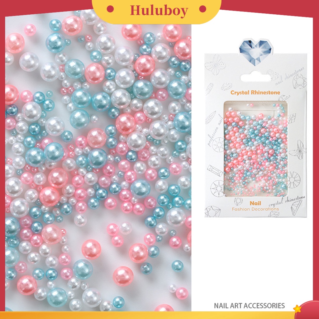 {In Stock} 1tas Dekorasi Kuku Shiny Stunning Efek Visual Warna Hidup Finishing Matte Ramah Lingkungan Hias ABS Mutiara Imitasi Manik Longgar Perlengkapan Kuku Dekorasi Kuku