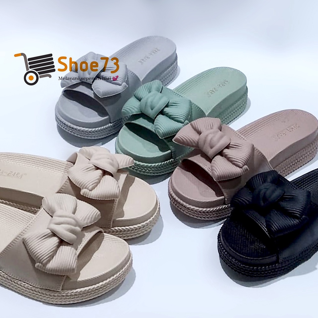 BARA BARA JSL 895 B-21BW NEW SIZE 36-40 ORIGINAL l Sandal selop jelly wanita l Sendal kokop cewek impor