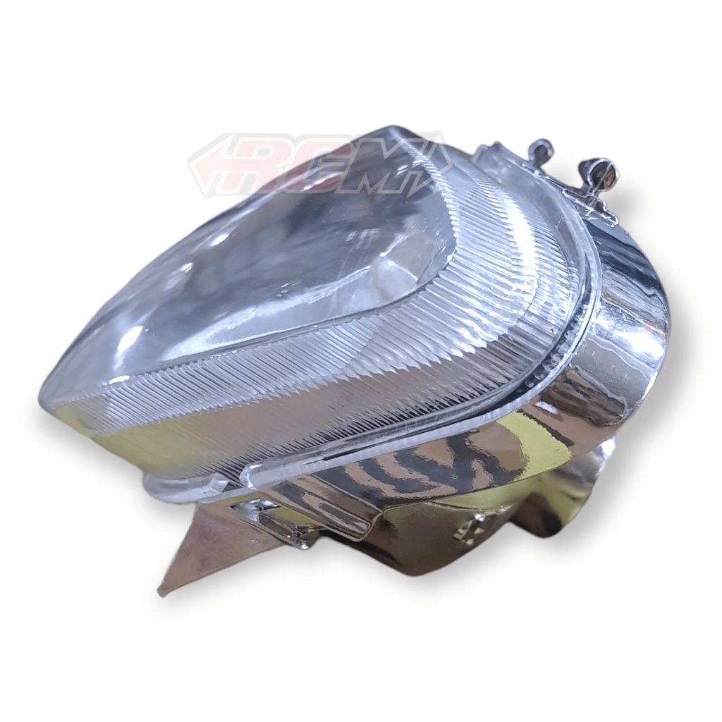 HEADLIGHT HEADLAMP HEAD LAMP MICA MIKA KACA LENS LENSA REFLECTOR REFLEKTOR DEPAN UTAMA ONLY TIDAK ADA MARKING KGD SUZUKI SHOGUN NEW R 110 TANPA LAMPU BEST QUALITY BAHAN TEBAL JAMINAN KUALITAS