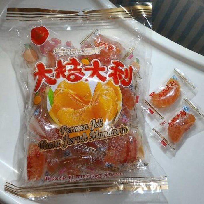 

✨NEW✨ -500 Gram Permen Jelly Rasa Jeruk Mandarin- 1.1.23