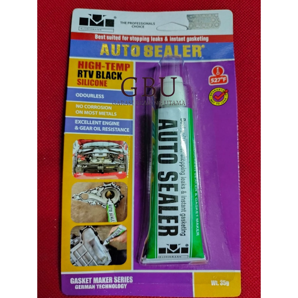LEM AUTO SEALER KLEBERMAN KLEBERMANN HITAM 30 gr / Lem Sealant Gasket