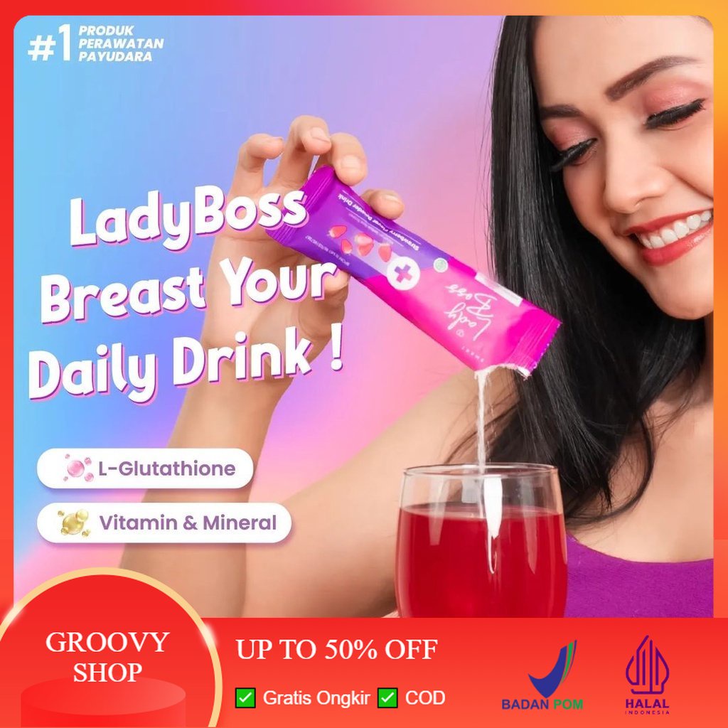 Smart Breast - Lady Boss Breast & Collagen Drink ( Suplemen Pembesar Pengencang Payudara )