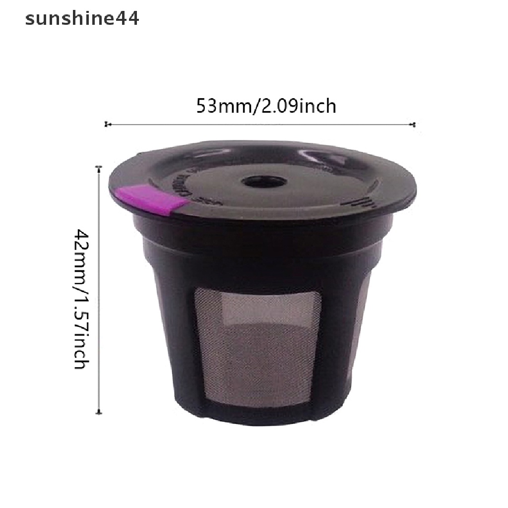 Sunshine Reusable Coffee K cup Keranjang Filter K Carafe Kopi Kapsul Dripper Compatible ID