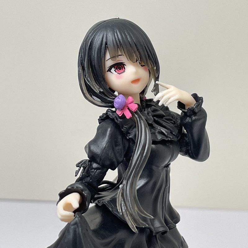 20cm DATE ALIVE IV Anime Figure Kawaii Tokisaki Kurumi Action Figure Gaun Hitam Model Koleksi Gadis Cantik Mainan Boneka