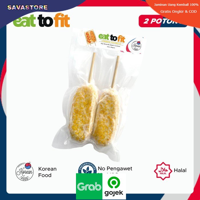 CORNDOG MOZARELLA FROZEN FOOD CAMILAN KOREAN FOOD EAT TO FIT