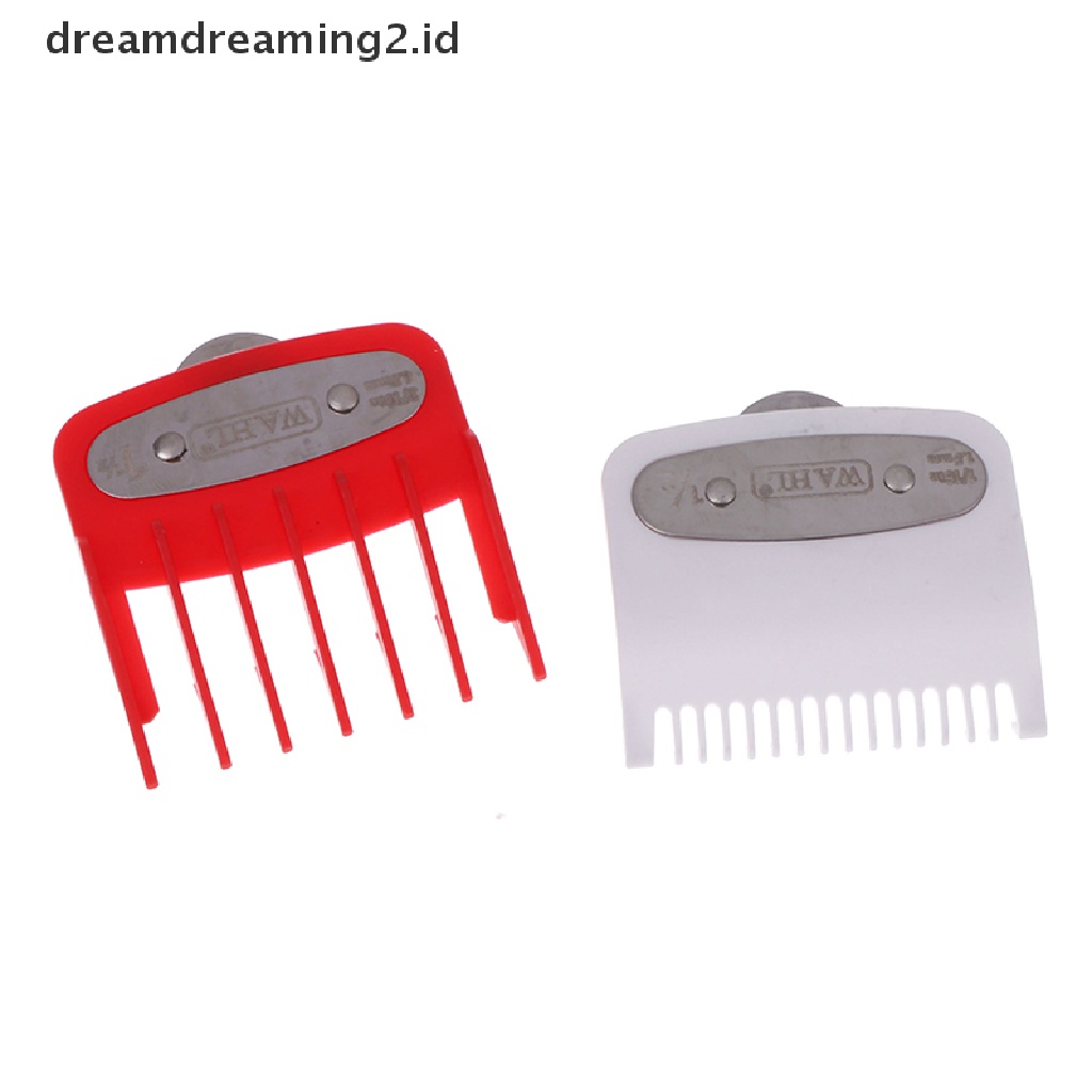 (hot) Set Sisir Tempel Guide Comb Ukuran 1.5mm+4.5mm Dengan Penjepit Holder Metal//