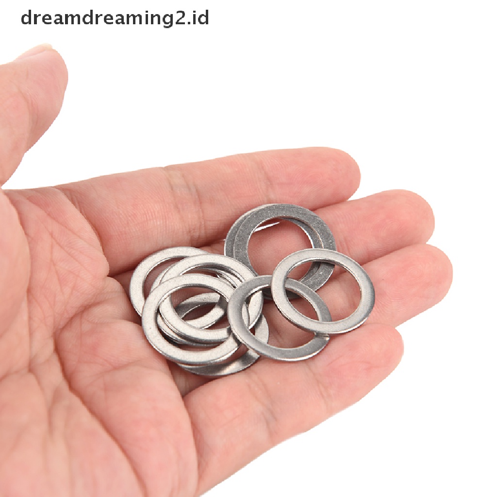 (hot) 10pcs Pedal Sepeda Spacer Engkol Bersepeda Sepeda Stainless Steel Ring Washers//