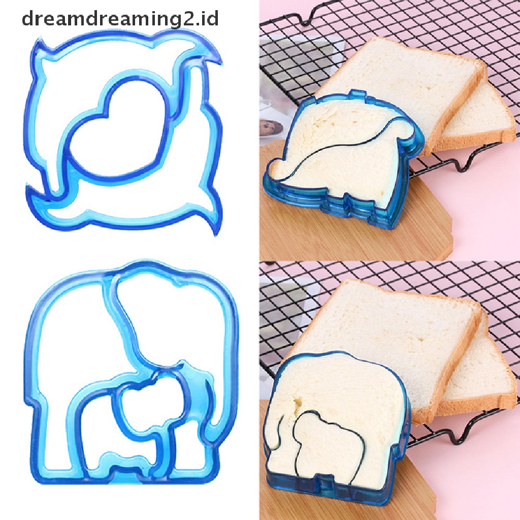 (hot) Cetakan Roti Sandwich Makanan Cetakan Interesg Baking Toast Bread Cutter Mold//