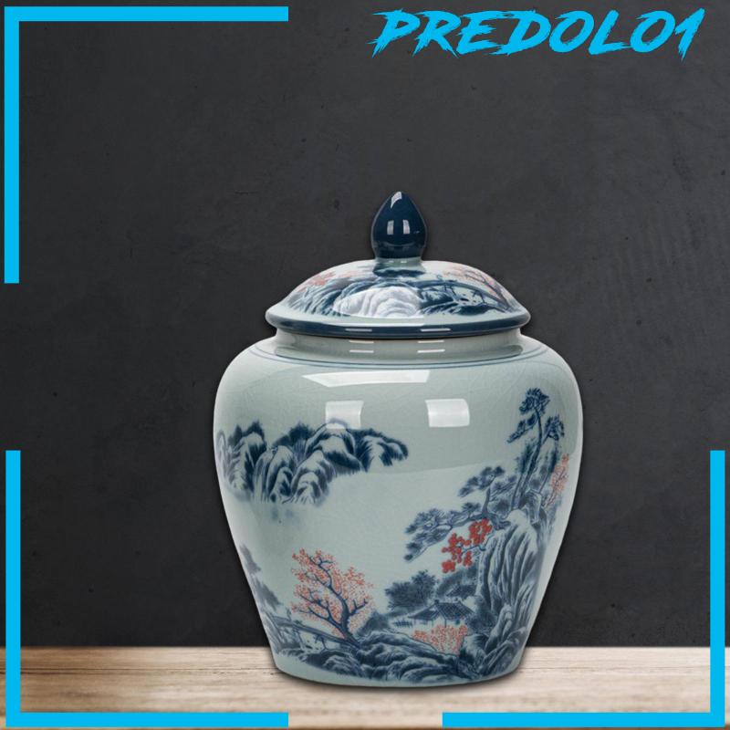 [Predolo1] Vas Guci Porcelain Hias Centerpiece Ginger Jar Chinese Classic Elegant