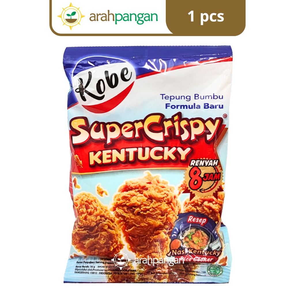 

Tepung Bumbu Ayam Goreng SUPER CRISPY KENTUCKY Kobe 70gr SATUAN