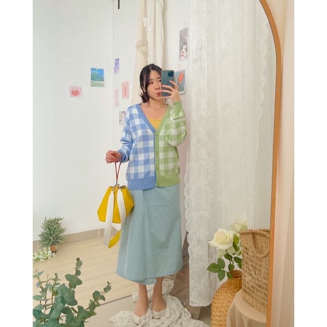 KANON - Hansol Multi-Colored Cardigan - Cardigan rajut colorblock korean look