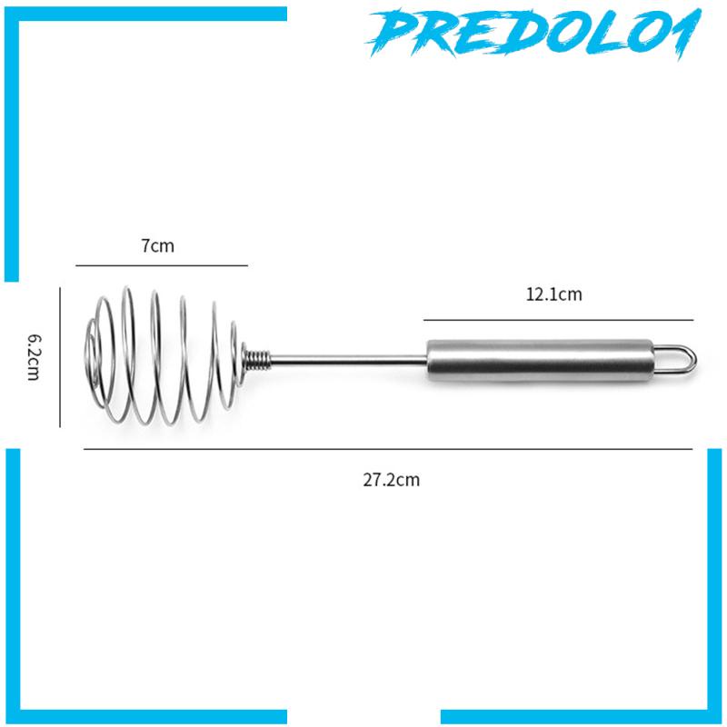 [Predolo1] Kocokan Telur Bahan Stainless Steel Alat Pengaduk Coil Manual Untuk Mengalahkan Milkshake