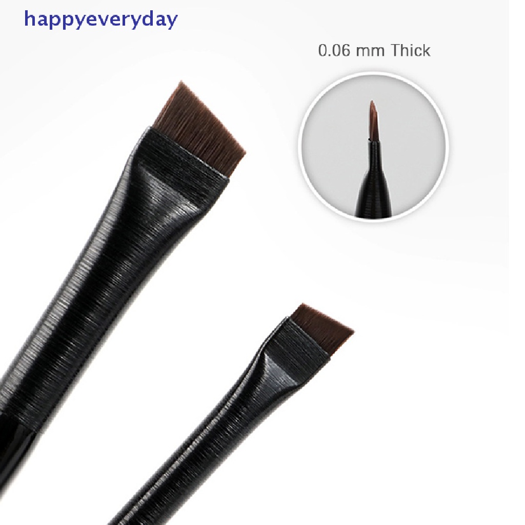 [happy] Sikat Alis Super Tipis Eyeliner Brush Rambut Sintetis Siku Tajam Alat MakeUp [ID]