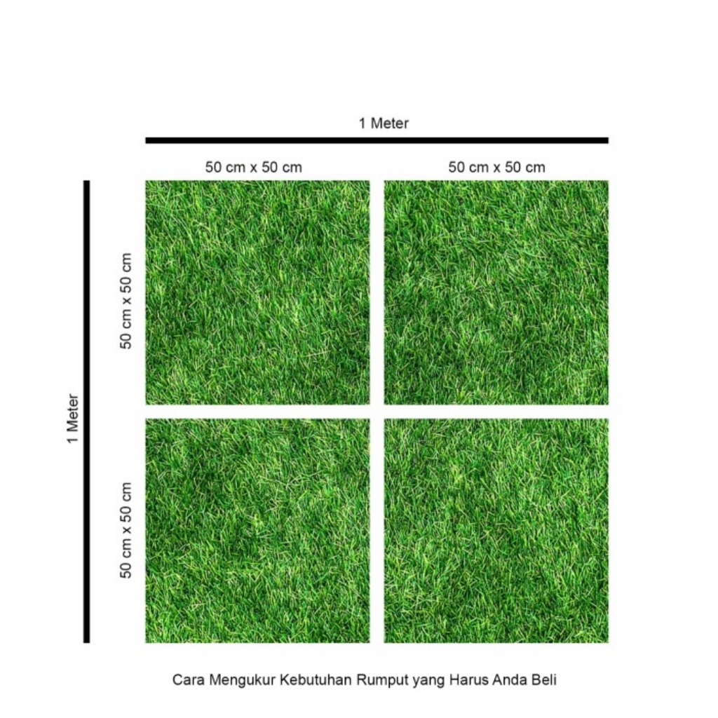 RUMPUT KARPET SINTETIS SWISS 50x50cm - artificial grass -  Cocok Untuk Dekorasi Taman, Karpet Weddin