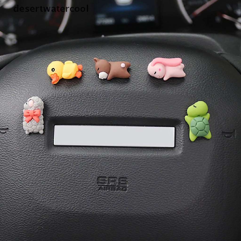 Deid Dekorasi Mobil Mini Tidur Hewan Lucu Resin Mobil Motor Sepeda Ornamen Martijn