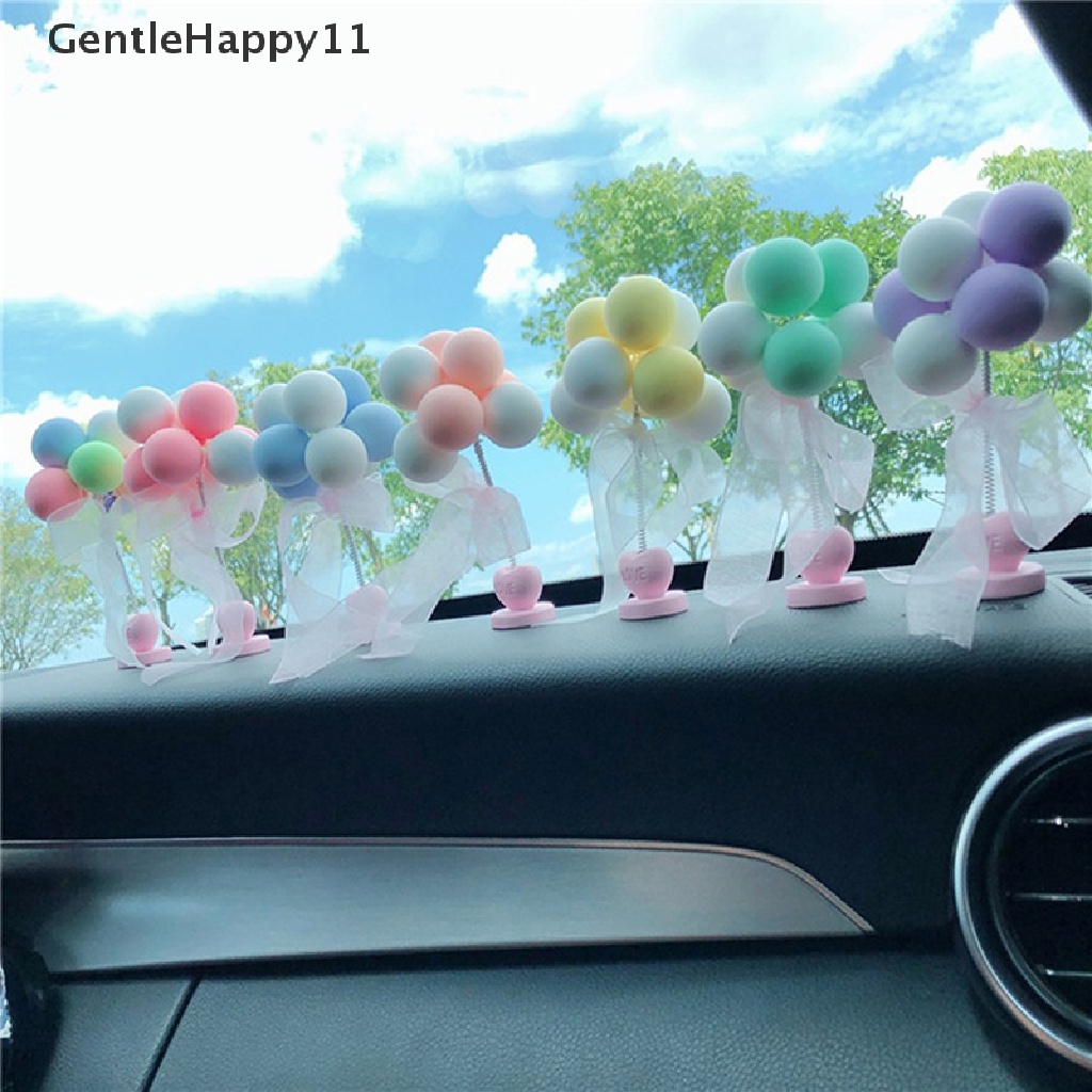 Gentlehappy Ornamen Mobil Nodding Balon Dekorasi Dashboard Mobil Musim Semi Goyang Kepala Mainan id