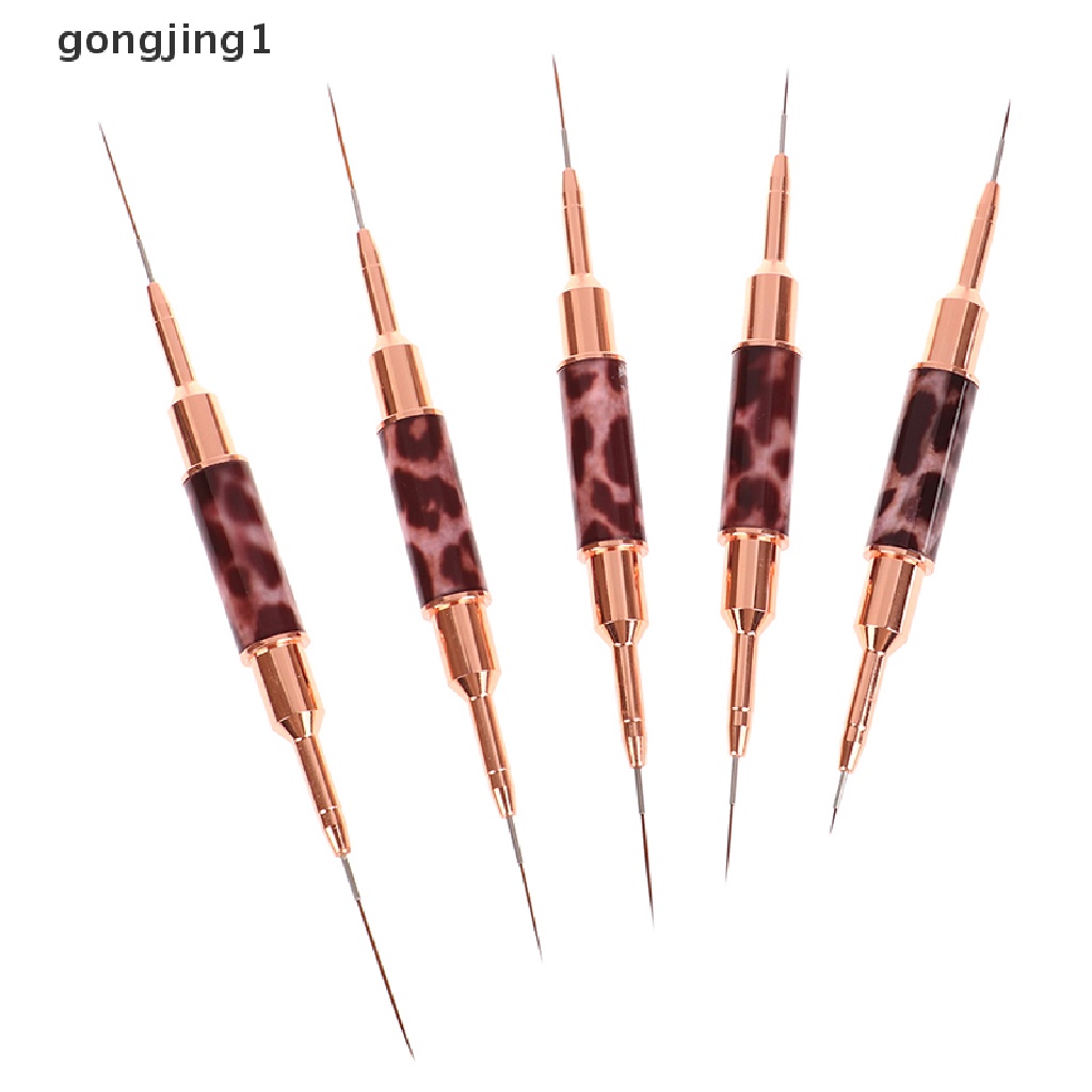 Ggg 1PC Double Head Nail Art Liner Brush Paing Pen UV Gel Brushes Menggambar ID