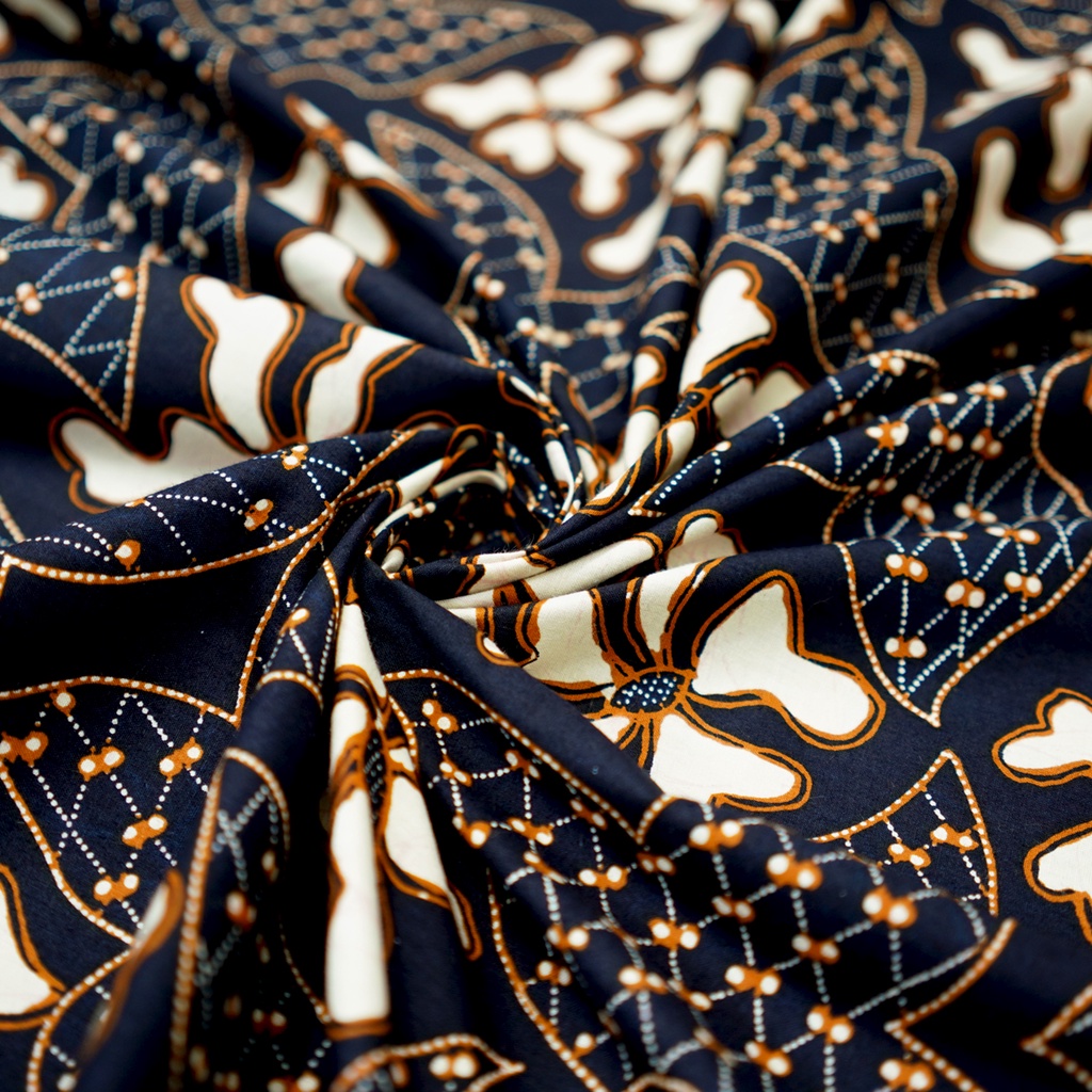 KAIN BATIK KATUN Premium Motif Kontenporer Modern Daun Singkong Warna Hitam Item 723454 Cap 72 Jarik Jarit Samping Kebat Panjang Batik Katun Modern Premium Bahan Seragam Batik Pernikahan Kantor Keluarga Murah Kamen Jadi Batik Bali Lembaran