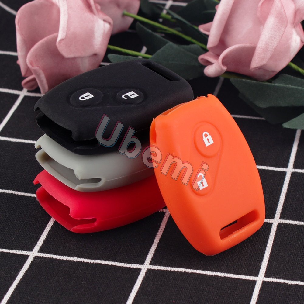 100pcs/case Kunci Silikon Untuk honda accord pilot cr-v crv styling Mobil 2tombol remote Key cover keychain