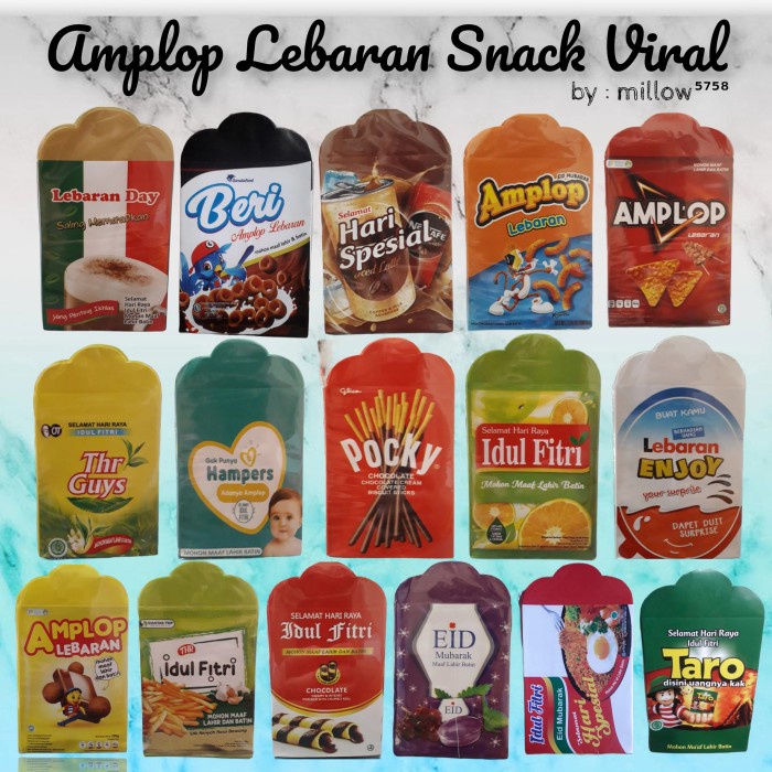 

amplop lebaran snack unik viral 100pcs
