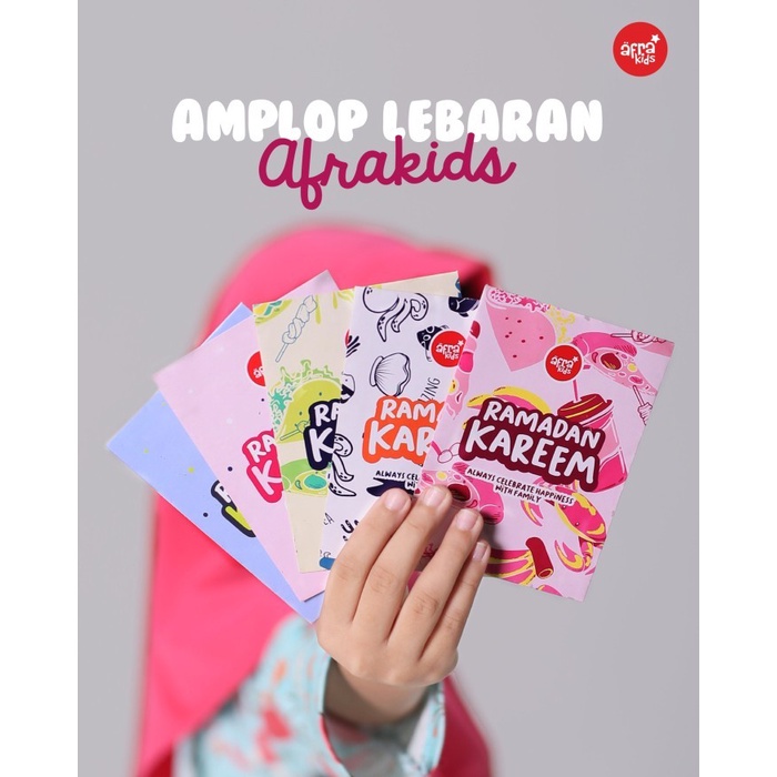 

Amplop Lebaran Keren dari Afrakids (isi 25pcs dan 50pcs) - 25pcs