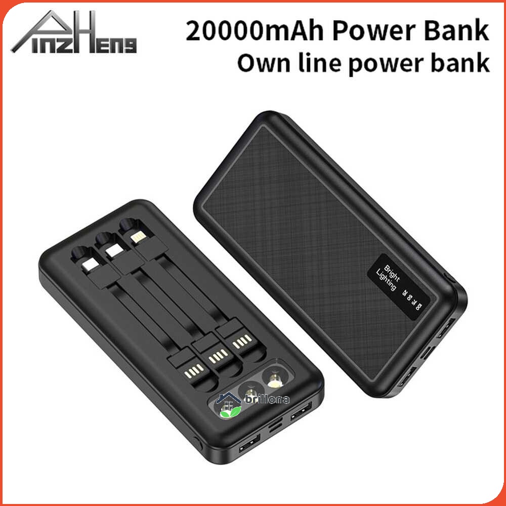 PINZHENG Power Bank 3 Port 20000mAh Micro USB + Lightning + Type C - A87