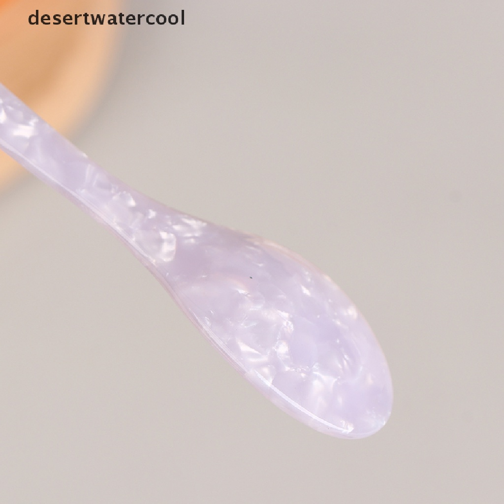 Deid 1Pc French Retro Dessert Spoon Selai Mentega Peralatan Makan Sendok Kue Plastik Martijn