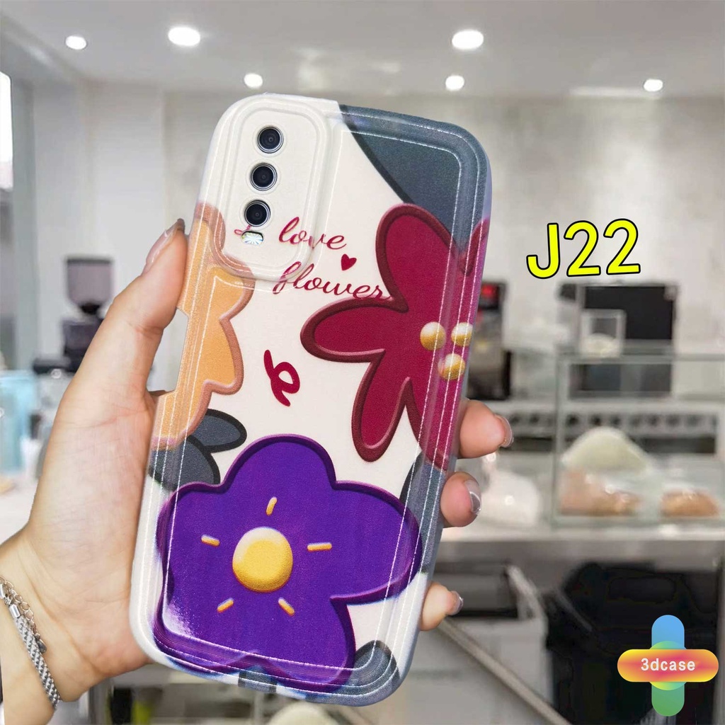 Case VIVO Y35 Y15S Y15C Y22 Y22S Y91C Y21 2021 Y21A Y21T Y12S Y16 Y12 Y20 Y30 Y02 Y21S Y20S Y12i Y3S Y33T Y21E Y21G Y15A Y01 Y01A Y91 Y30i Y93 Y95 Y15 Y17 Y50 Y53S Y51 2020 Y51A Y10 Y33S Y1S Colourful Flower Couples Soap Case