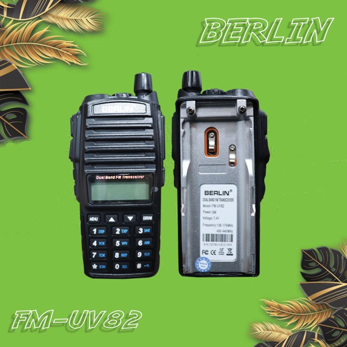 Berlin FM-UV82 Handie Talkie HT Dual Band FM Transceiver UV82