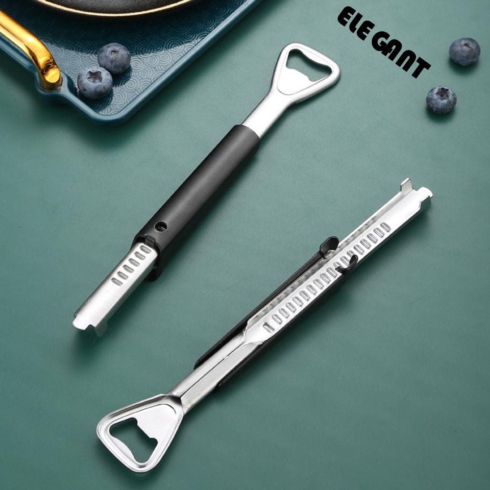 [Elegan] Can Opener Pembuka Botol Multifungsi Stainless Steel Adjustable Anti Karat